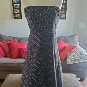 J crew black/ white polka dot dress size 8.